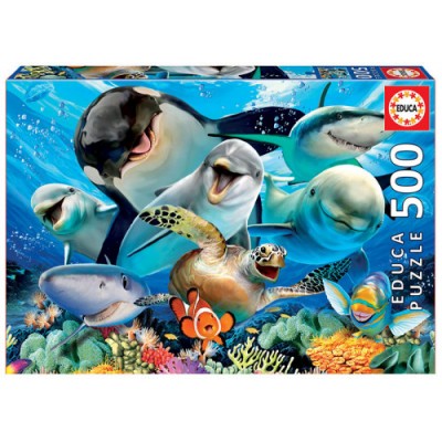 Educa Underwater Selfies Puzzle rompecabezas 500 piezas