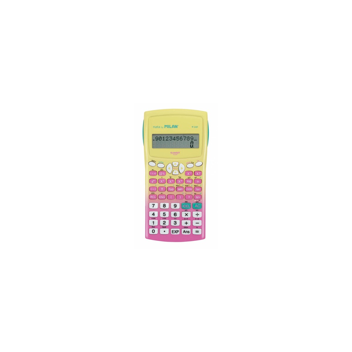 BLiSTER CALCULADORA CIENTiFICA M240 SUNSET ROSA NUEVO MILAN 159110SNPBL