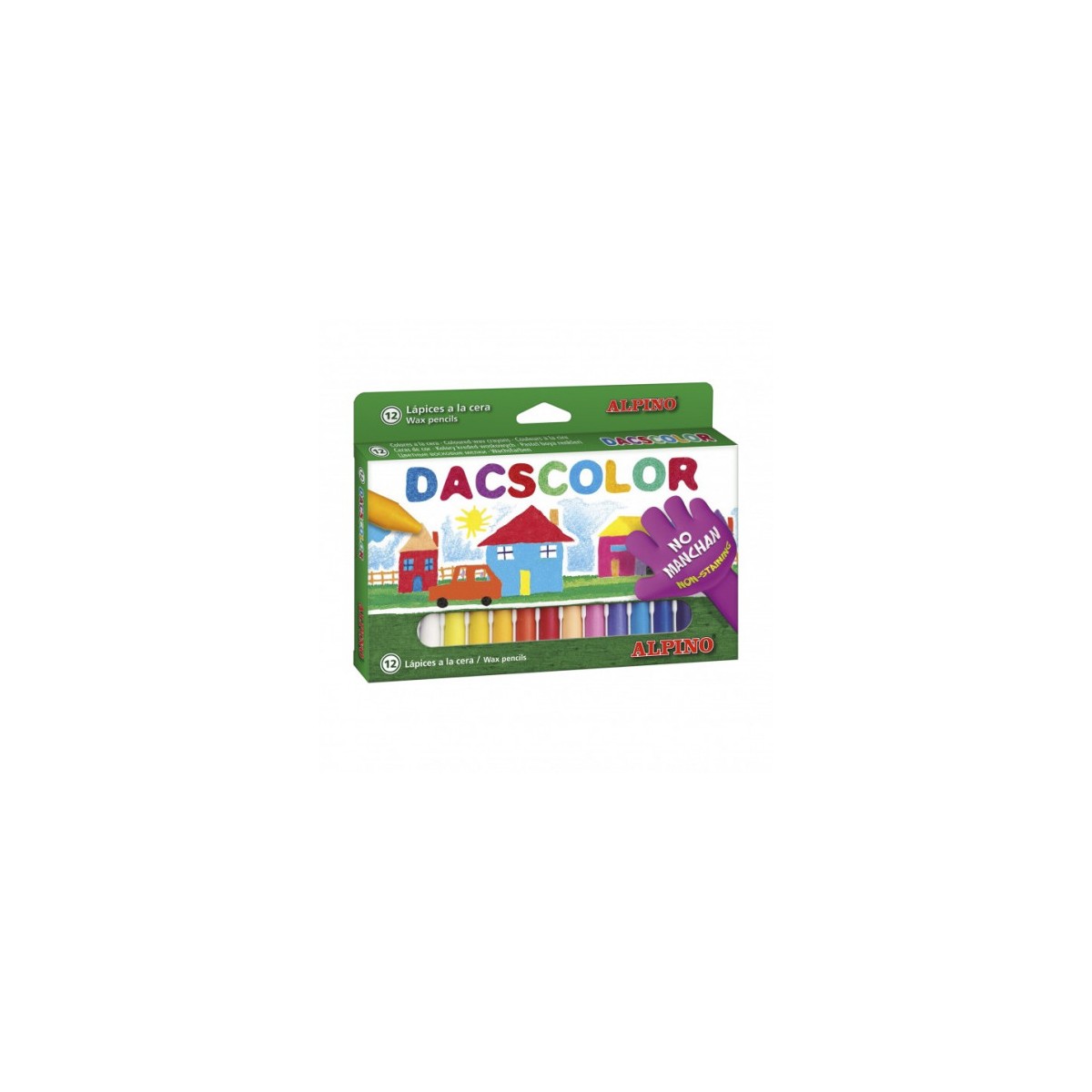 ESTUCHE 12 CERAS DE COLORES DACSCOLOR DACS DC050290