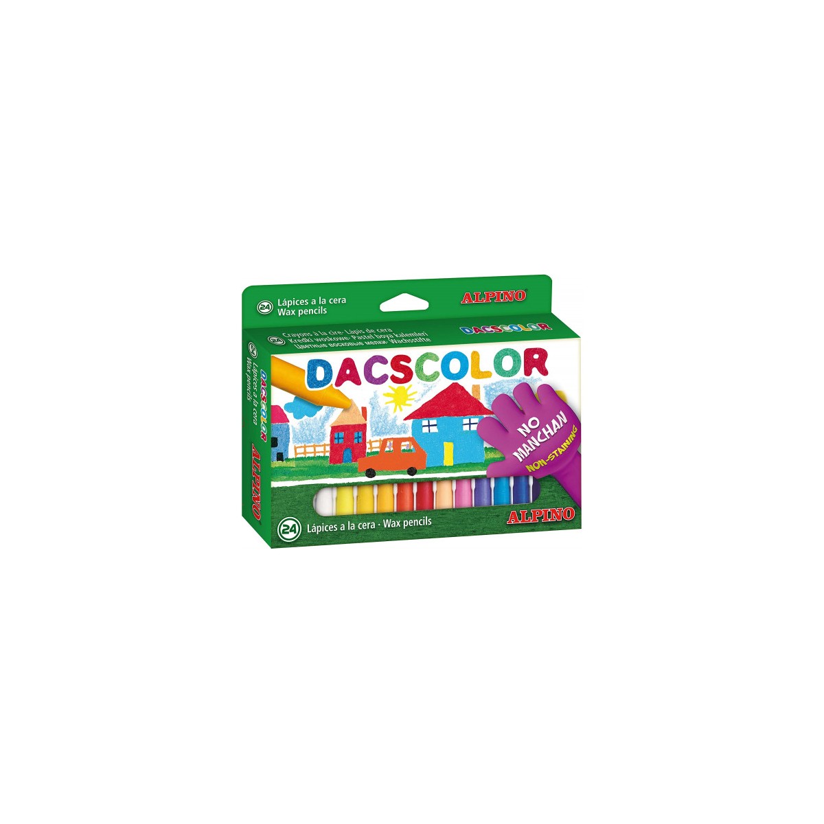 ESTUCHE 24 CERAS DE COLORES DACSCOLOR DACS DC050295