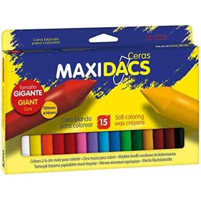 ESTUCHE 15 CERAS PARA NINOS MAXIDACS DACS DX050216