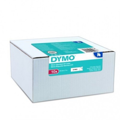 MULTIPACK 10 CINTAS DYMO D1 19MMX7M NEGRO BLANCO DYMO 2093098