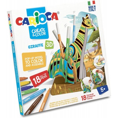 SET CREATE COLOR GIRAFFE 3D CARIOCA 42901