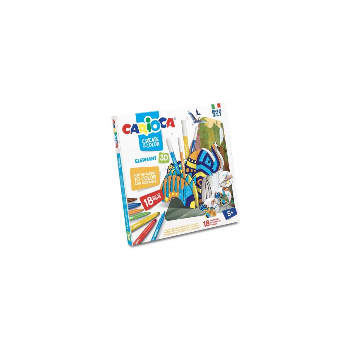 SET CREATE COLOR ELEPHANT 3D CARIOCA 42902