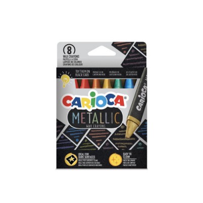 Carioca Ceras Maxi Wax Metallic 8 Uds