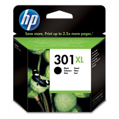 CARTUCHO DE TINTA HP DESKJET 1050 2050 3050 NEGRO 301XL 8ML CH563EE HP301XL