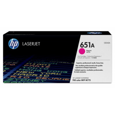 HP 651A TONER HP651A MAGENTA CE343A