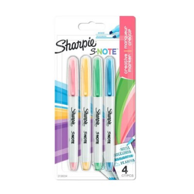 Sharpie 2138234 marcador permanente Multicolor 4 piezas