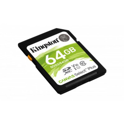 Kingston Technology Canvas Select Plus memoria flash 64 GB SDXC Clase 10 UHS I