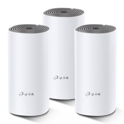 TP LINK Deco E4 3 pack Doble banda 24 GHz 5 GHz Wi Fi 5 80211ac Blanco Gris 2 Interno