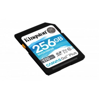 Kingston Technology Canvas Go Plus memoria flash 256 GB SD Clase 10 UHS I