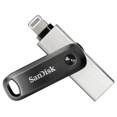 SanDisk iXpand unidad flash USB 64 GB USB Type A Lightning 32 Gen 2 31 Gen 2 Negro Plata