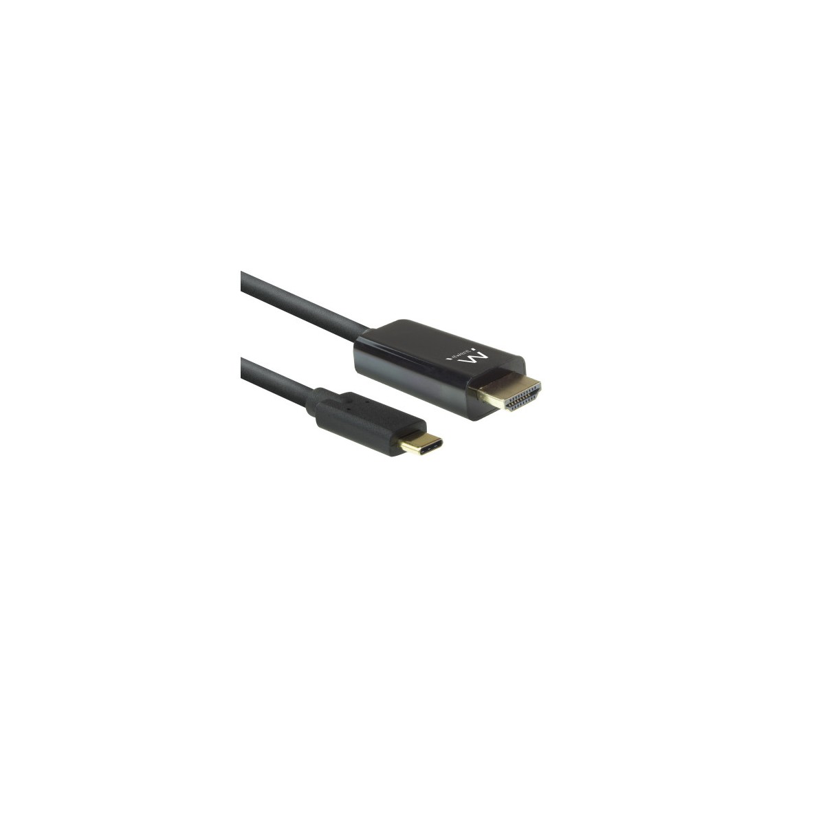 Ewent EW9824 adaptador de cable de video 2 m USB Tipo C HDMI tipo A Estandar Negro