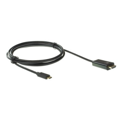 Ewent EW9824 adaptador de cable de video 2 m USB Tipo C HDMI tipo A Estandar Negro