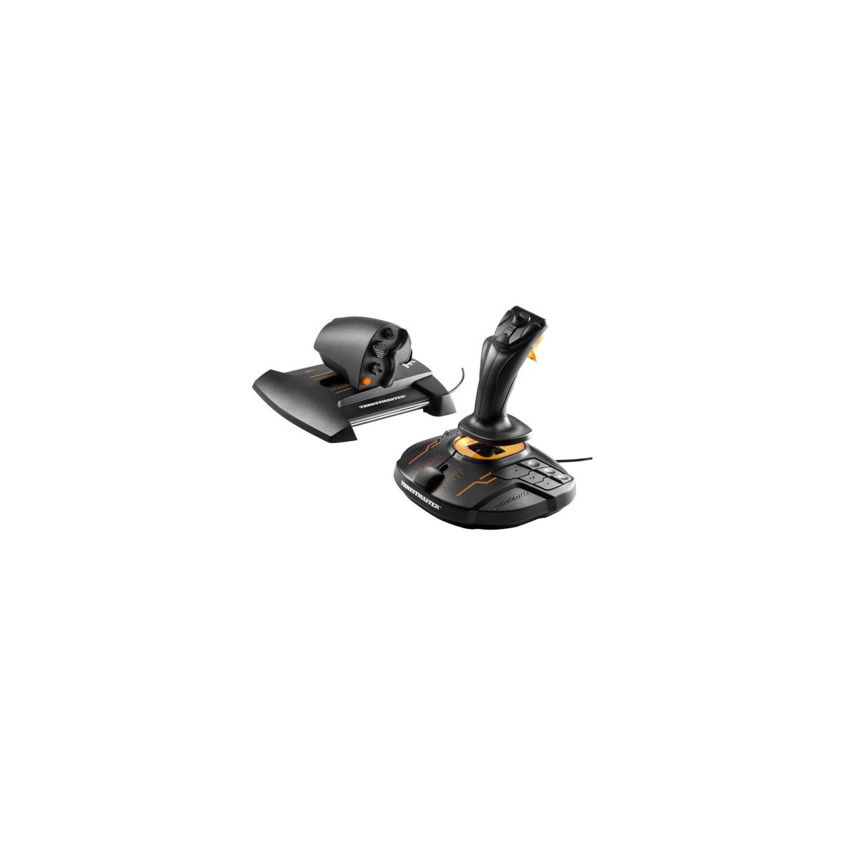 Thrustmaster T 16000M FCS Hotas Negro Naranja USB Palanca de mando Analogico Digital MAC PC