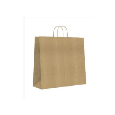 BOLSA PAPEL CON ASAS KRAFT MARRON S 24X10X32 CM BISMARK 329837