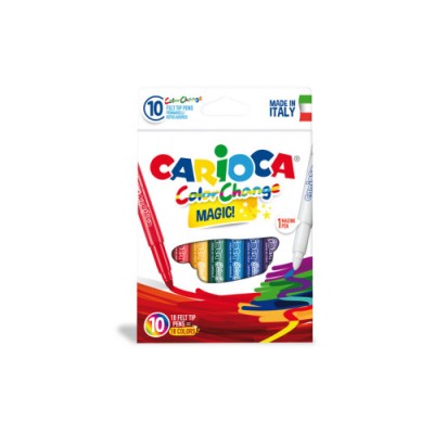 CAJA 10 ROTULADORES MaGICOS COLOR CHANGE CARIOCA 42737