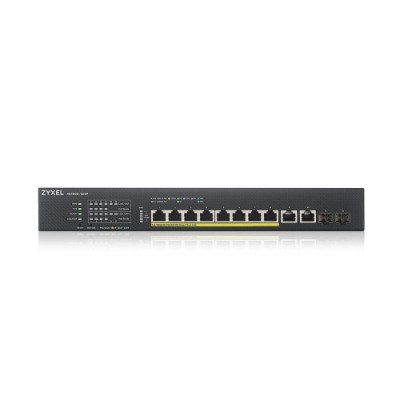 Zyxel XS1930 12HP ZZ0101F switch Gestionado L3 10G Ethernet 100 1000 10000 Energia sobre Ethernet PoE Negro