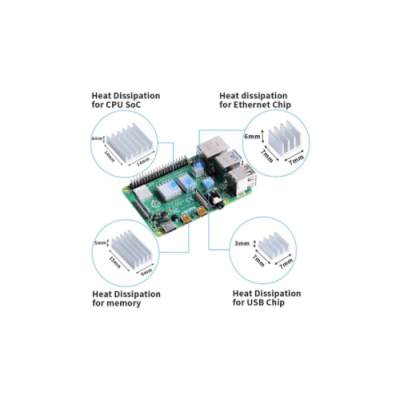 RASPBERRY DISIPADOR PACK COMPATIBLE PI 4