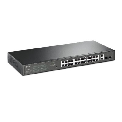 TP LINK TL SG1428PE switch Gestionado Gigabit Ethernet 10 100 1000 Energia sobre Ethernet PoE 1U Negro