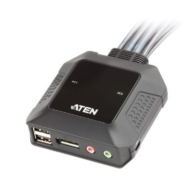 Aten CS22DP interruptor KVM Negro