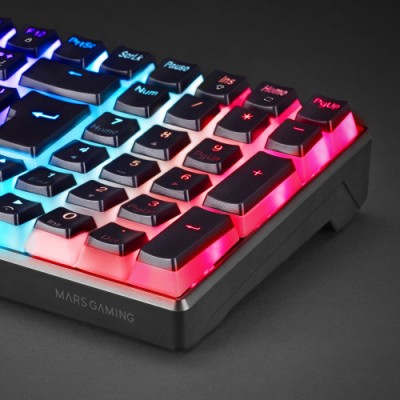 Mars Gaming MKULTRA Teclado Mecanico Negro RGB Compacto 96 Switch Outemu SQ Marron Espanol