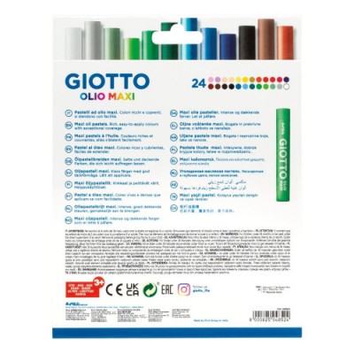 ESTUCHE CON ASA GIOTTODE 24 BARRAS DE PINTURA oLEO GIOTTO F293800