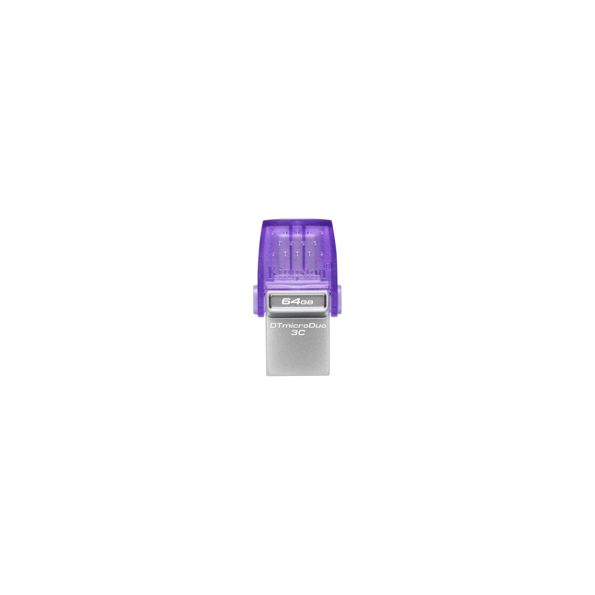 Kingston Technology DataTraveler microDuo 3C unidad flash USB 64 GB USB Type A USB Type C 32 Gen 1 31 Gen 1 Purpura Acero inoxi