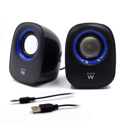 Ewent EW3501 altavoz De 2 vias Negro Alambrico 5 W