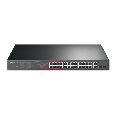 TP LINK TL SL1226P No administrado Fast Ethernet 10 100 Gris 1U Energia sobre Ethernet PoE