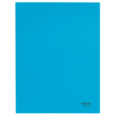 CARPETA CARTON 3 SOLAPAS A4 RECYCLE 100 AZUL LEITZ 39060035