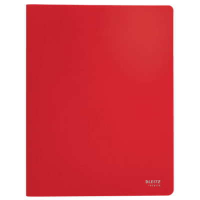 CARPETA POLIPROPILENO CON 20 FUNDAS A4 RECYCLE ROJO LEITZ 46760025