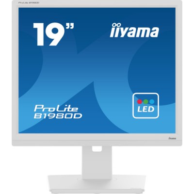 iiyama ProLite B1980D W5 pantalla para PC 483 cm 19 1280 x 1024 Pixeles SXGA LCD Blanco