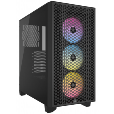 CAJA CORSAIR 3000D AIRFLOW MID TOWER CRISTAL TEMPLADO NEGRA CC 9011251 WW