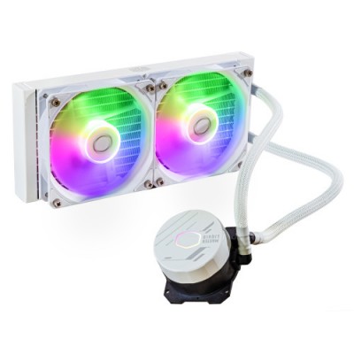 Cooler Master MasterLiquid 240L Core ARGB White Carcasa del ordenador Procesador Kit de refrigeracion liquida 12 cm Blanco